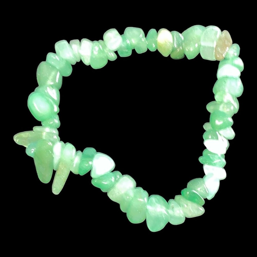 Aventurine Chip Stretch Bracelet For Women